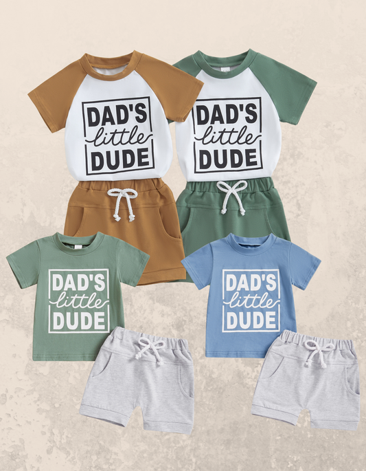 Dad's Little Dude Outfit 2pcs set