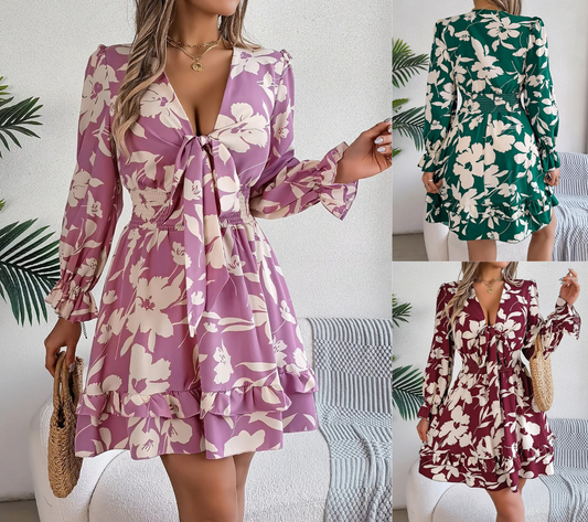 Women's Floral Knot Dress
