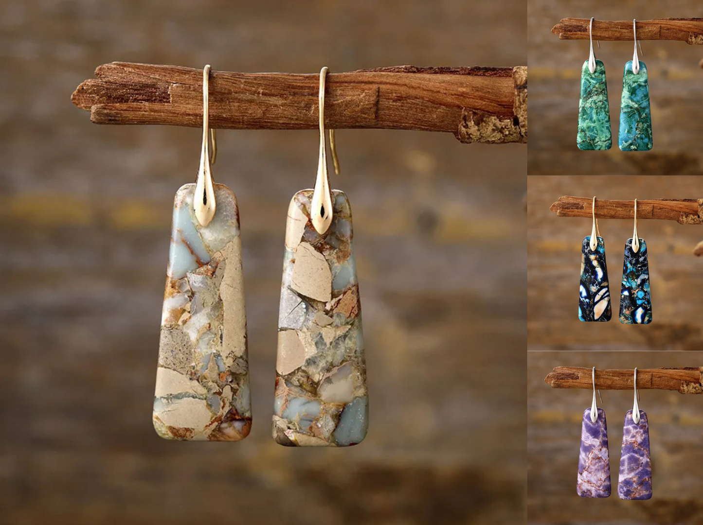 Women's Natural Stone Earrings