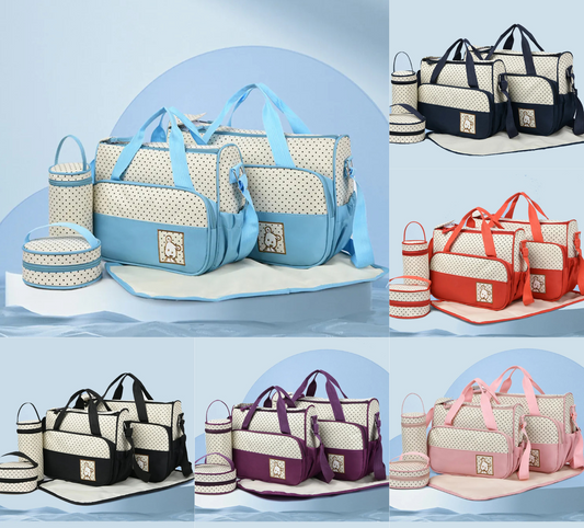 Baby Myria Teddybear Bag 5pcs set