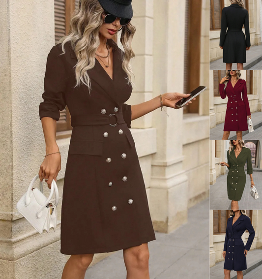 Women's Double-Breasted Dress