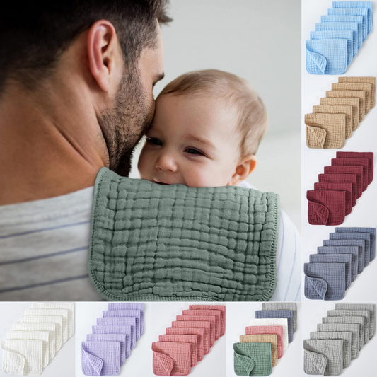 Claudia's Muslin Burp Cloths 6pk
