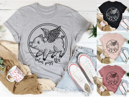 Women's When Pigs Fly Shirt