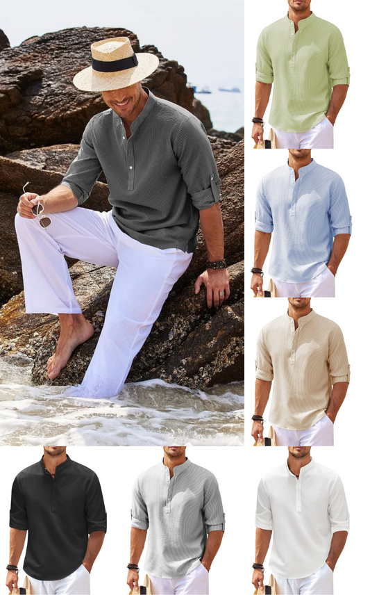 Men's Half Button Shirt