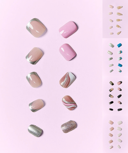 So Pink Beauty Ocean Fantasy Press-On Nails