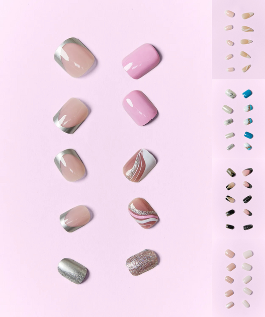 So Pink Beauty Ocean Fantasy Press-On Nails