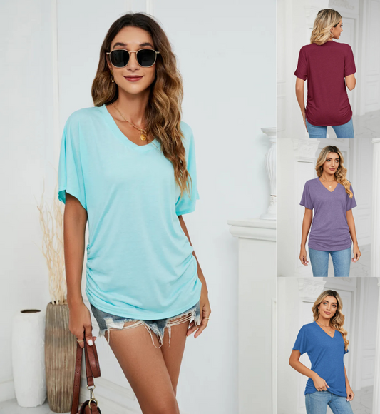 Women's Oversized V-Neck Tee