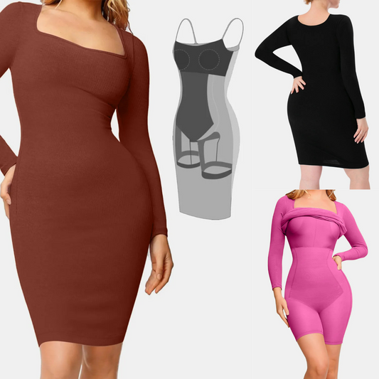 Basic Bae Simple Long Sleeve Dress