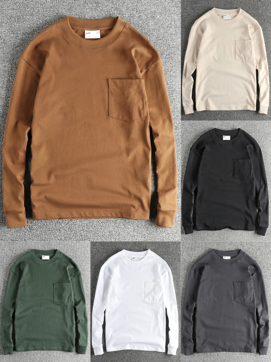 Men's Elite Plus Long Sleeve Pocket T-Shirt