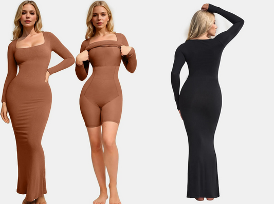Basic Bae Built-In Shapewear Maxi Dress
