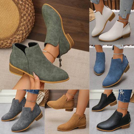 Mirage Platform Sueded Ankle Boots