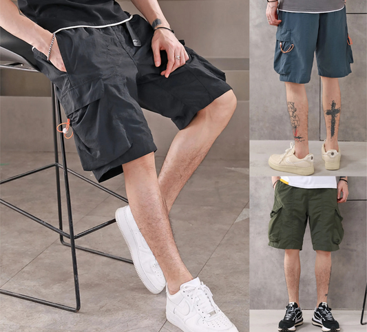 Men's Drawstring Cargo Shorts