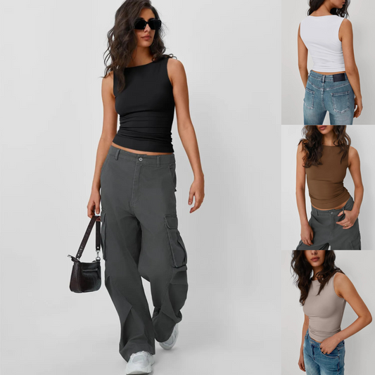 Women's Sleeveless Cropped Top