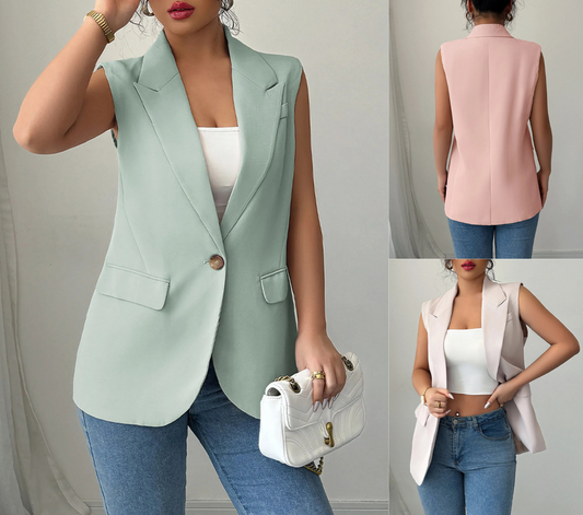 Devine Sleeveless Blazer
