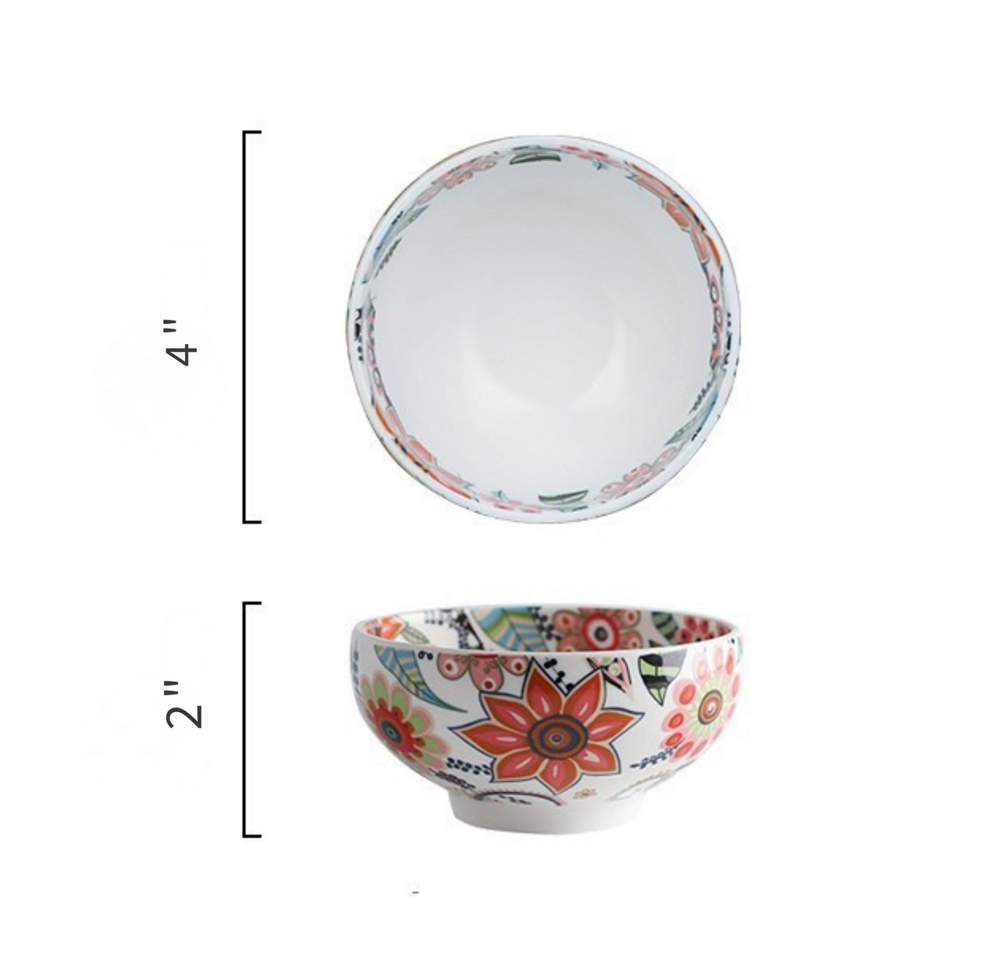 Painted Ceramic Serving Set