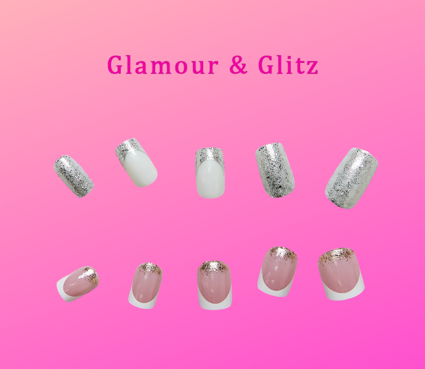 So Pink Beauty Midnight Bliss Collection Press-On Nails