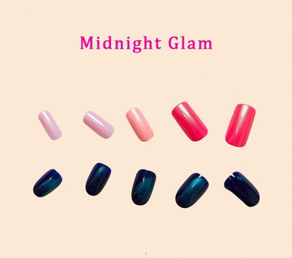 So Pink Beauty Midnight Bliss Collection Press-On Nails