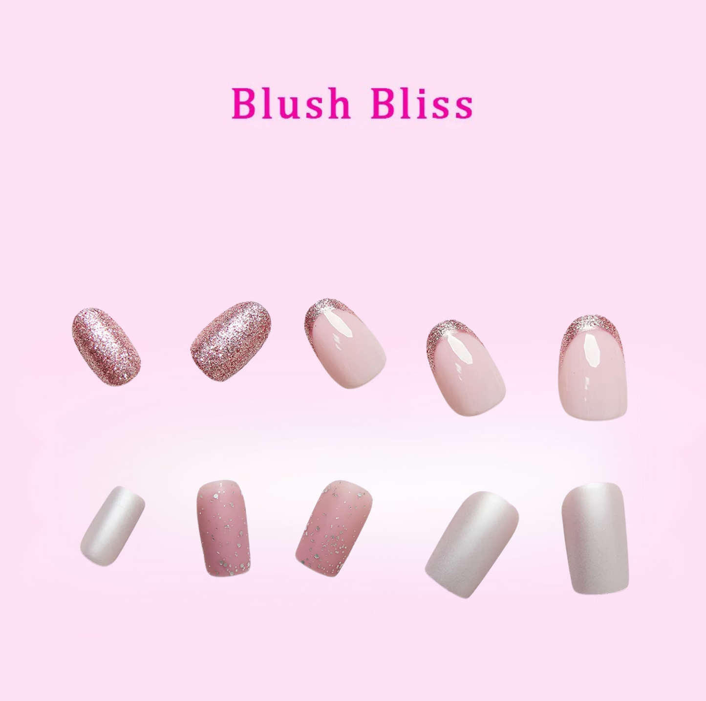So Pink Beauty Midnight Bliss Collection Press-On Nails