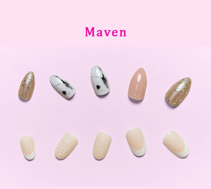 So Pink Beauty Natural Glitz Collection Press-On Nails