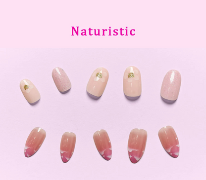 So Pink Beauty Natural Glitz Collection Press-On Nails