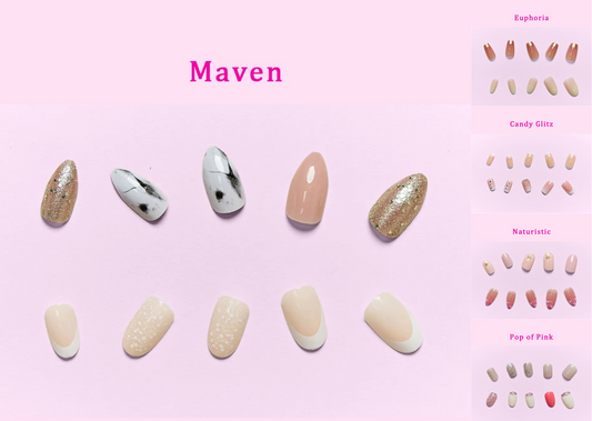 So Pink Beauty Natural Glitz Collection Press-On Nails