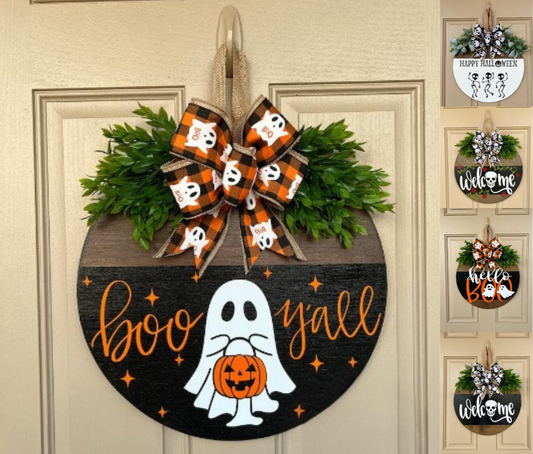 Halloween Wooden Door Hangers