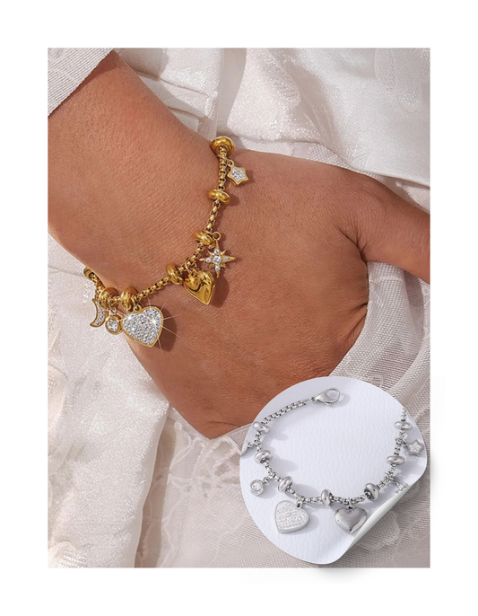 Claudia's Heart Charm Bracelet