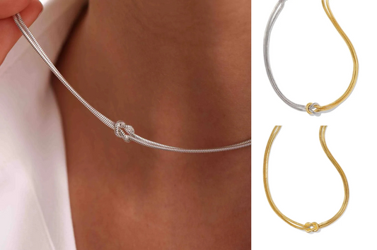 Simple Square Knot Necklace