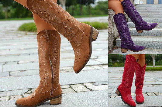 Women's Suede Pointed Toe Boots