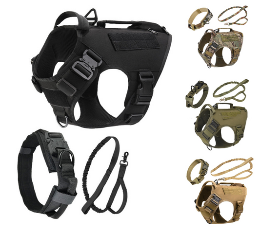 Pet Tactical Harness 3 pcs set