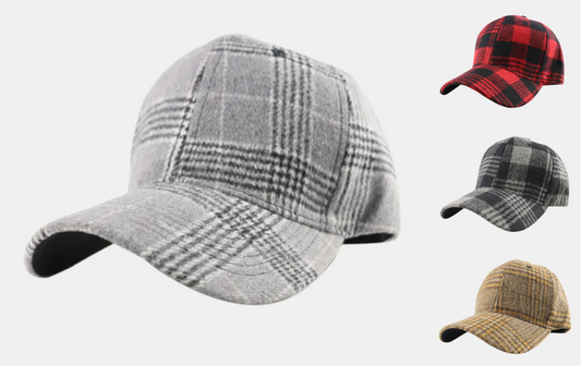 Women's Plaid Baseball Cap