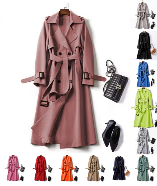 Women's Double-Breasted Trench Coat