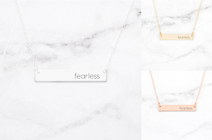Fearless Bar Necklace