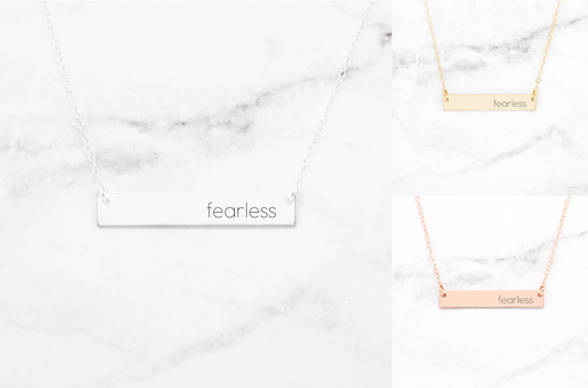 Fearless Bar Necklace