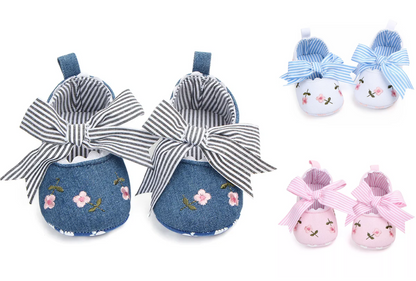 Baby Girl Striped Dress Shoes