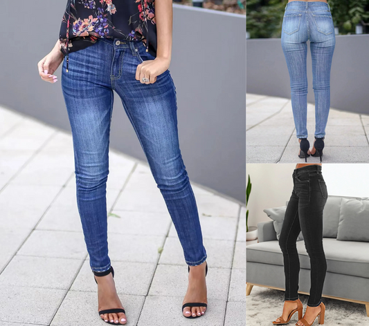 Outlaw Chic Skinny Fit Washed Jeans