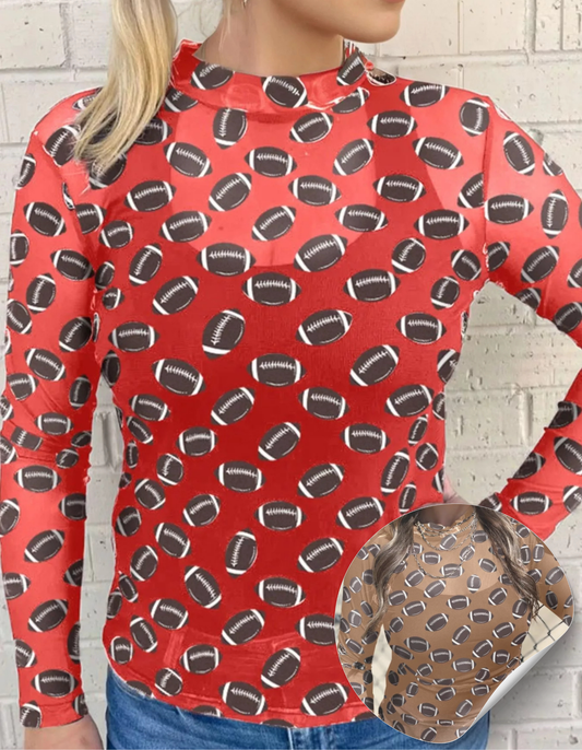 Women's Football Mesh Top