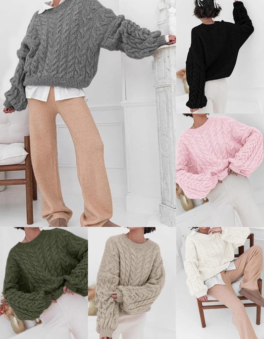 Women's Chunky Cable Knit Sweater