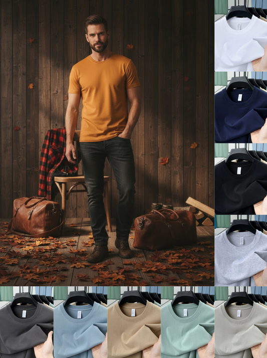 Men's Fine Line Basic T-Shirt