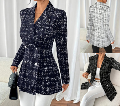 Real Sara Double-Breasted Blazer