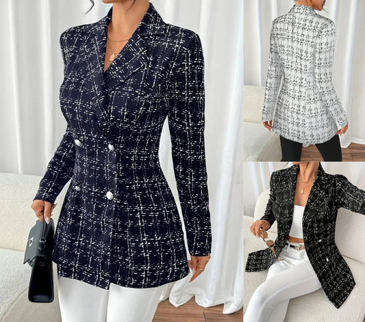 Real Sara Double-Breasted Blazer