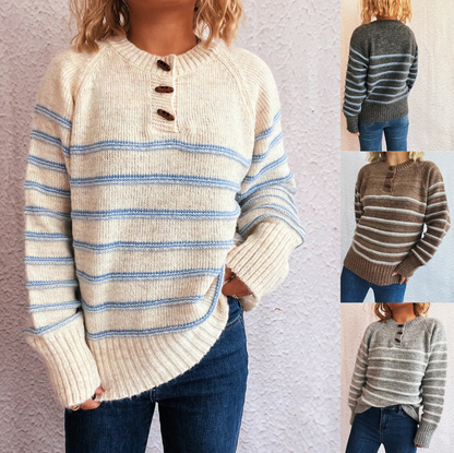 Women's Striped Knit Sweater