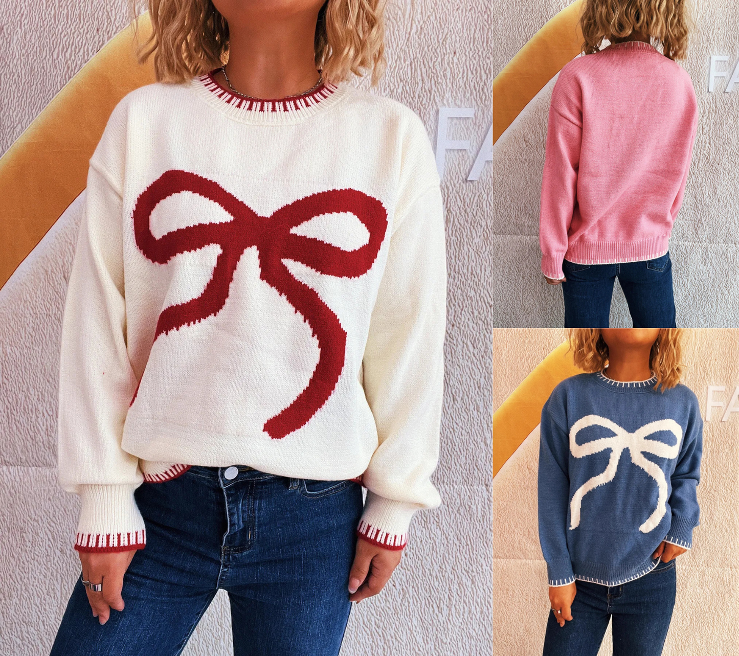 Women's Bow Knit Sweater