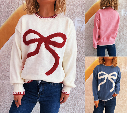 Women's Bow Knit Sweater