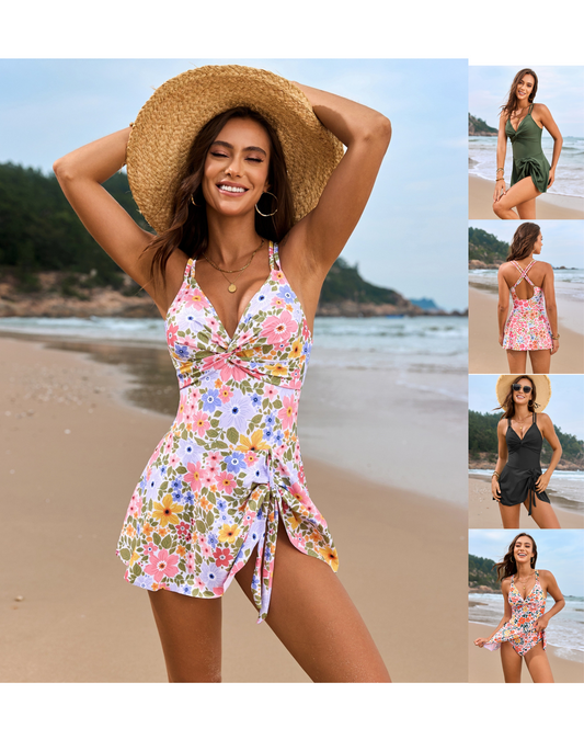 Women's Twisted Front One-Piece Swimsuit