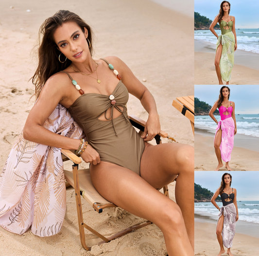 Women's Bohemian Cutout One-Piece Swimwear