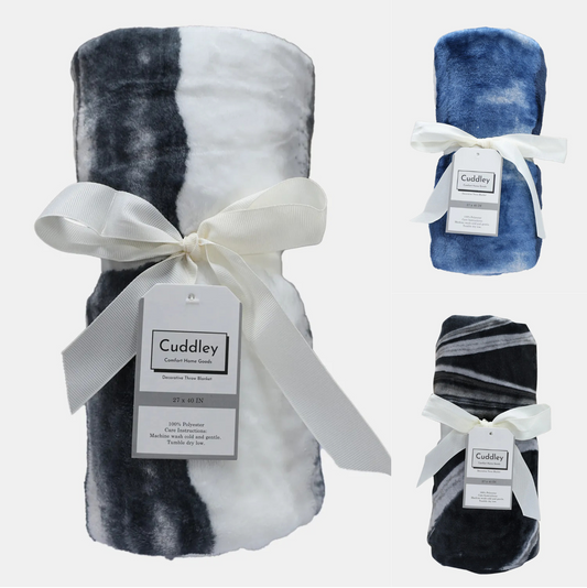Cuddley Fleece Decorative Throw Blanket