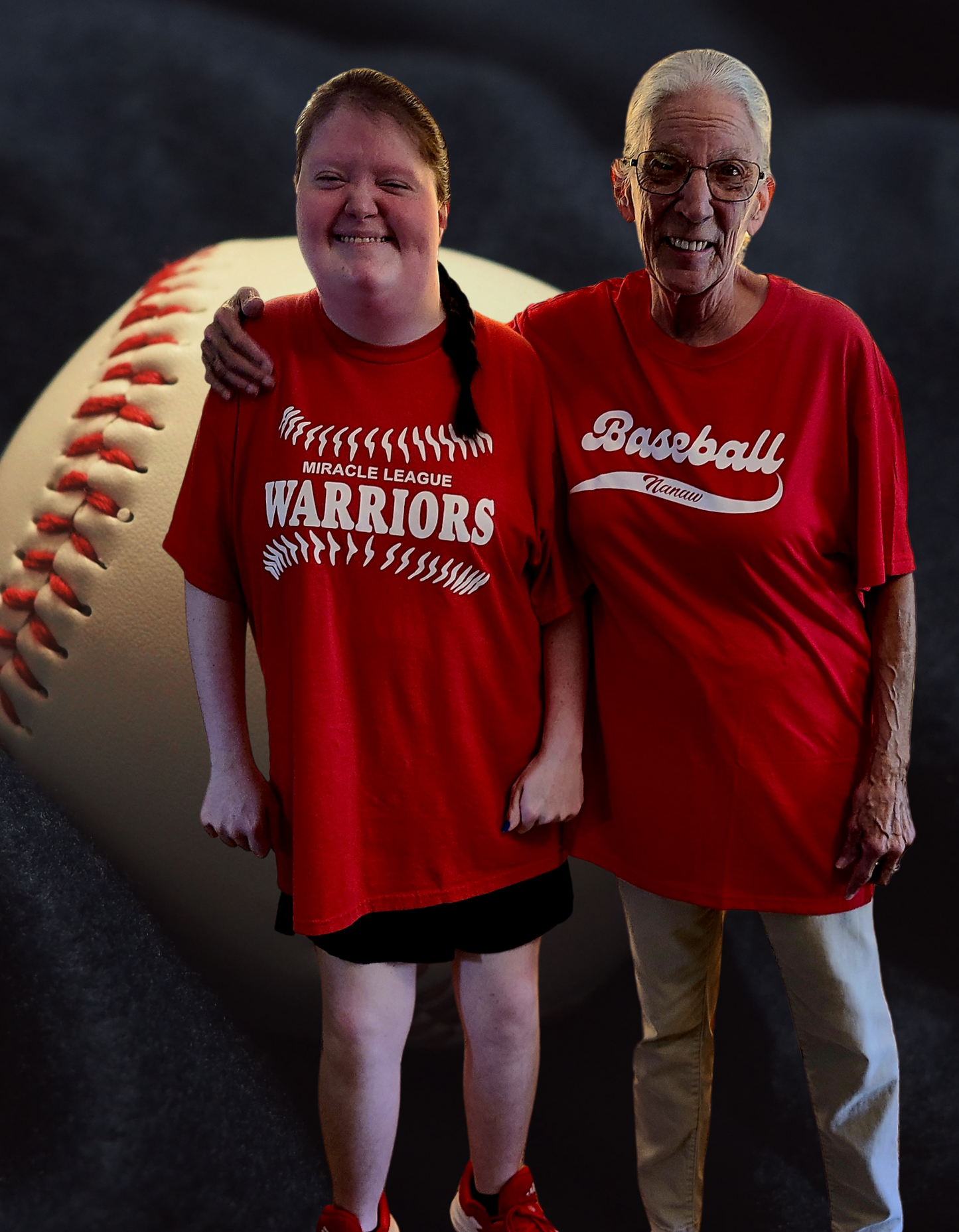 Personalized Baseball Grandma Shirt