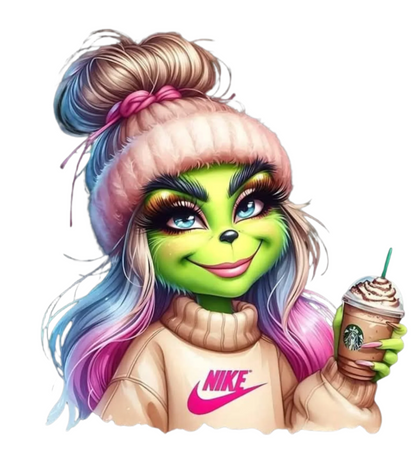 Women's Christmas Grinch Long Sleeve Shirt