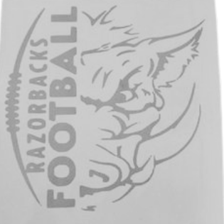 Razorbacks Football Decal